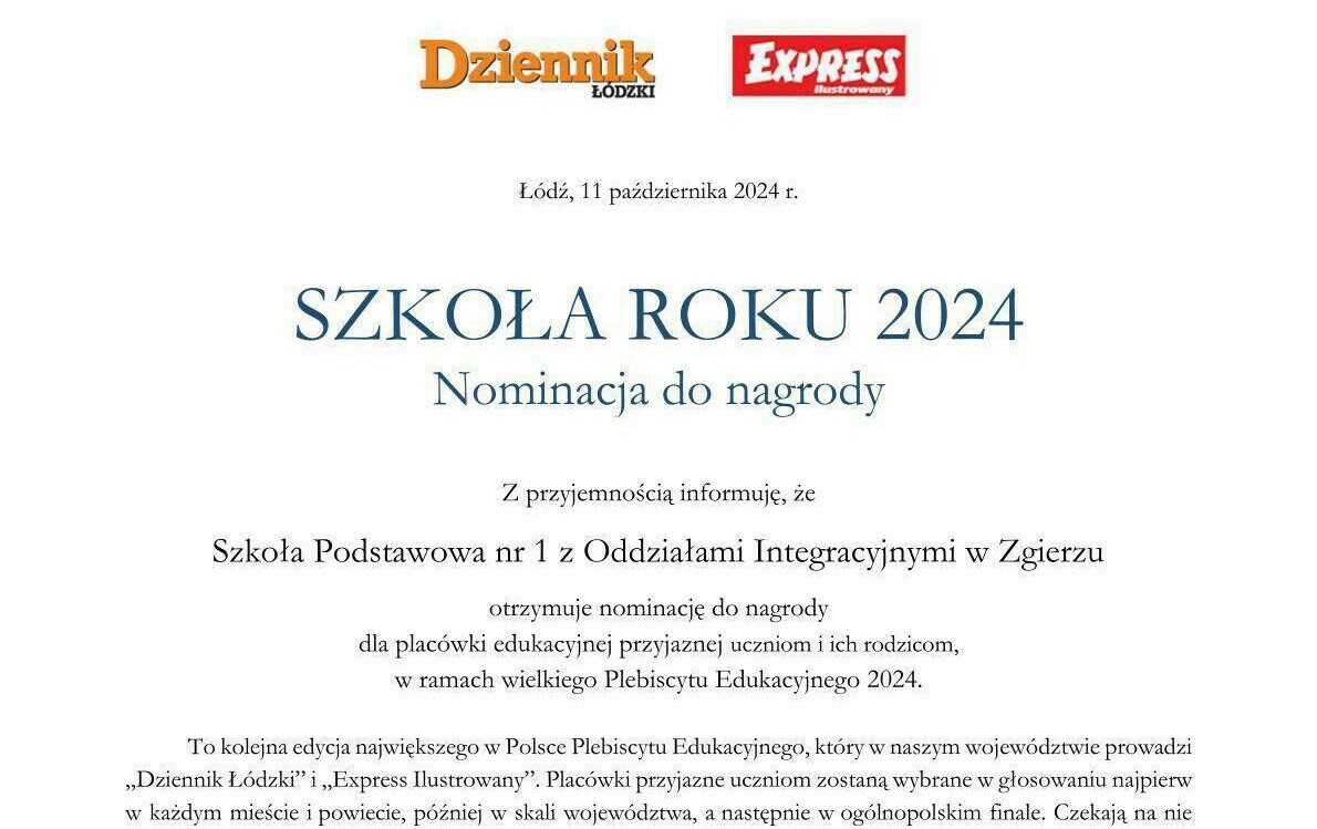 Portal informacyjny SP nr 1 Zgierz - SP 1 Zgierz