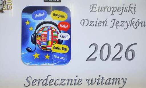Plakat informujący o Europejskim Dniu Języków